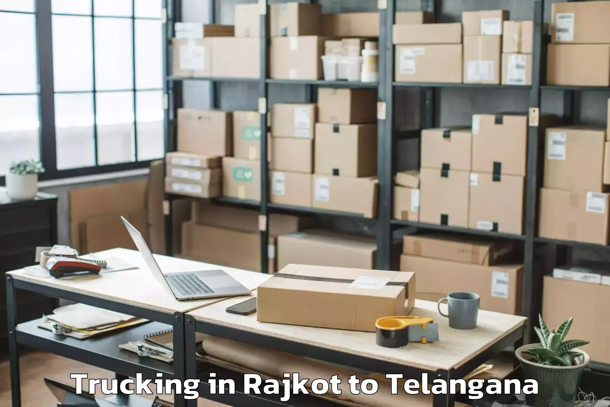 Efficient Rajkot to Yerrupalem Trucking